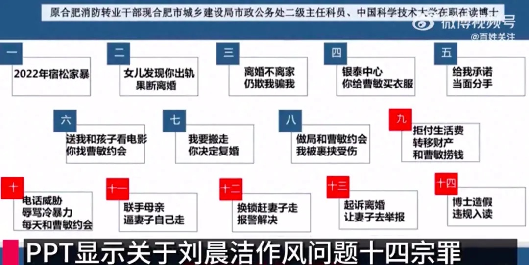 合肥女子PPT举报前夫14宗罪，官方介入